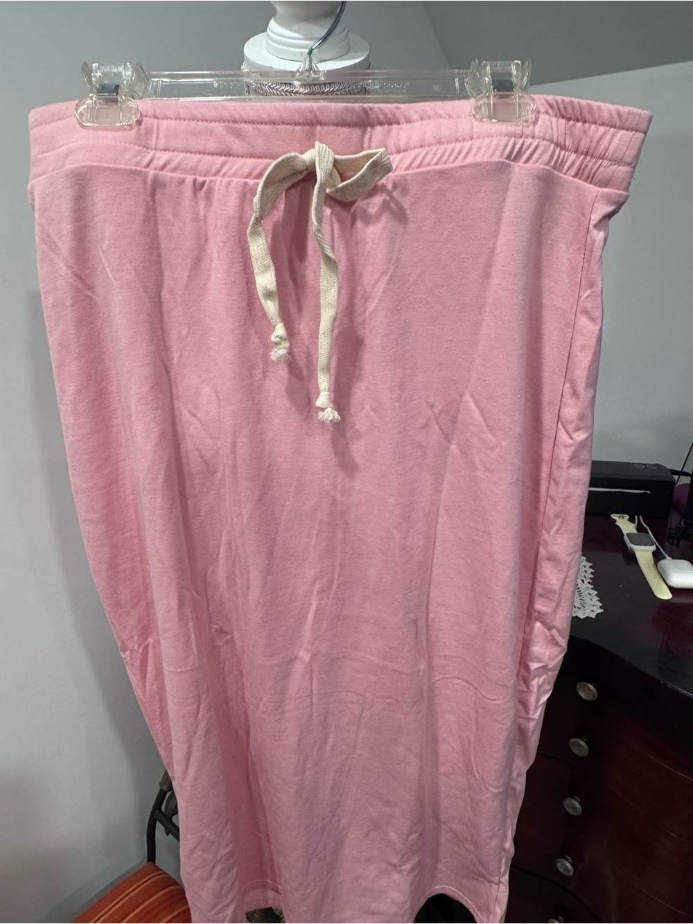 Soft Pink Sleeveless Pullover Cropped Top and Skirt - Picture 7 of 13